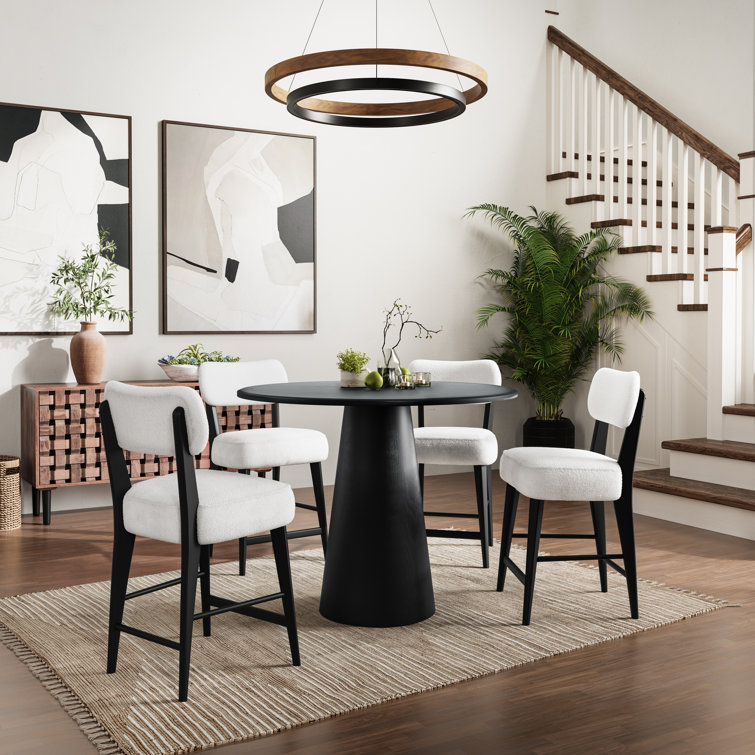 Traiden 5-Piece Counter Dining Set – Walnut