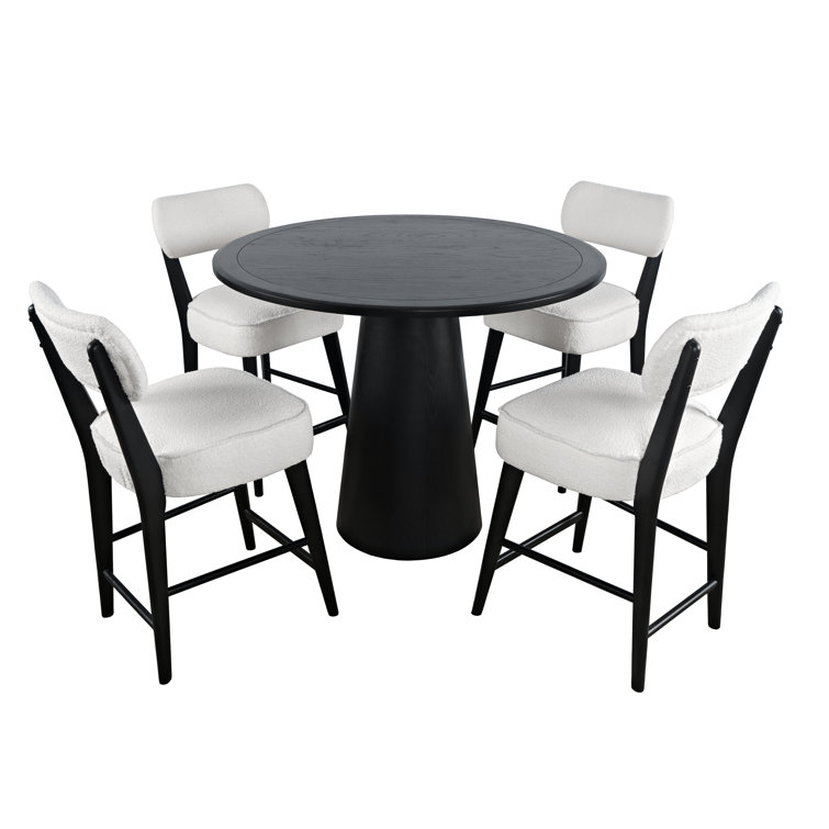 Traiden 5-Piece Counter Dining Set – Walnut