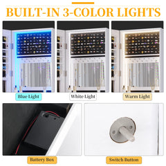 Haipur Jewelry Armoire - Wooden Bazar