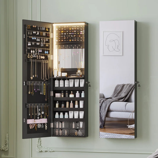 Haipur Jewelry Armoire - Wooden Bazar