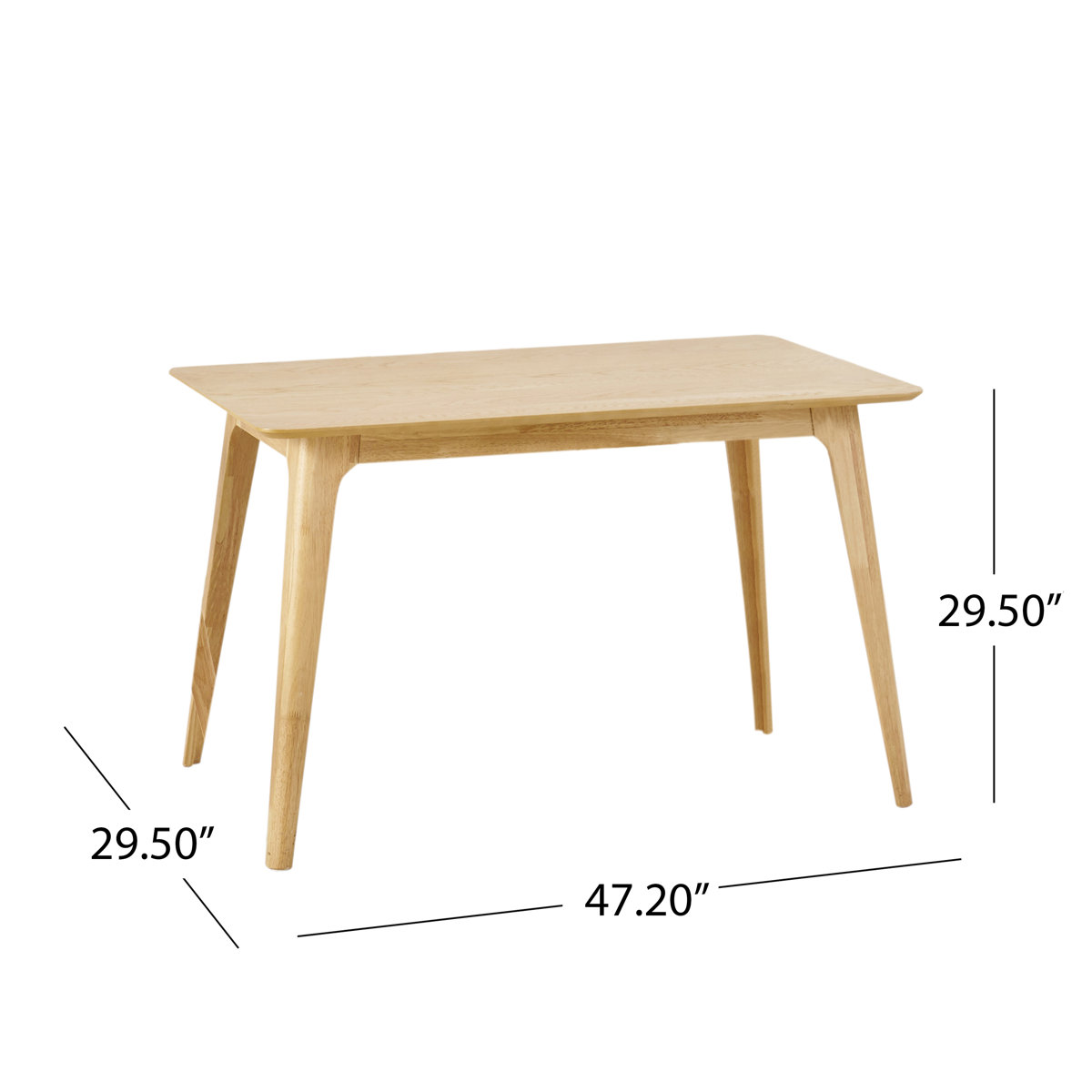 Aubray Solid Wood Dining Set