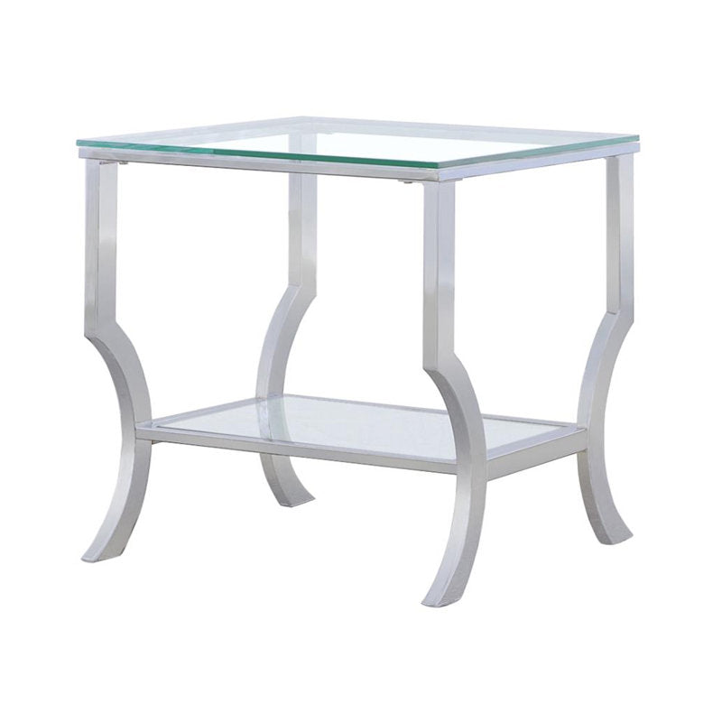 Waverlye Place Glass Top End Table