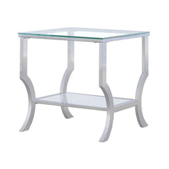 Waverlye Place Glass Top End Table