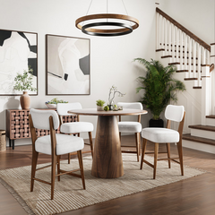 Traiden 5-Piece Counter Dining Set – Walnut