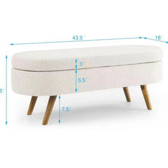 Shilakan 1 Linen Upholstered Storage Bench Entryway Bench Bedroom Bench Upholstered Bench