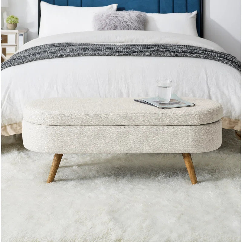 Shilakan 1 Linen Upholstered Storage Bench Entryway Bench Bedroom Bench Upholstered Bench