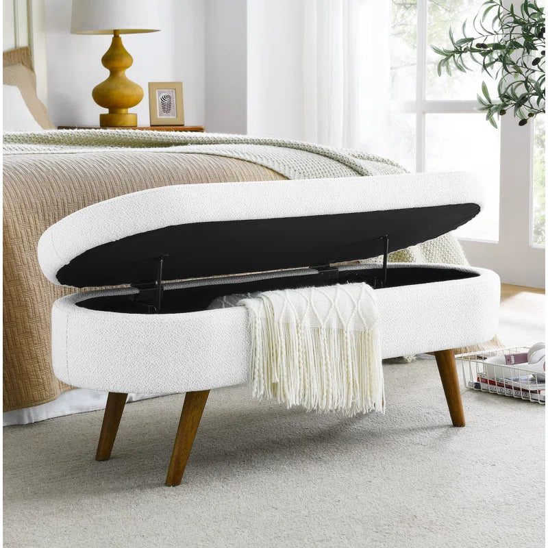 Shilakan 1 Linen Upholstered Storage Bench Entryway Bench Bedroom Bench Upholstered Bench