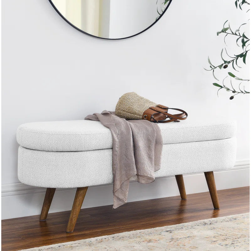 Shilakan 1 Linen Upholstered Storage Bench Entryway Bench Bedroom Bench Upholstered Bench
