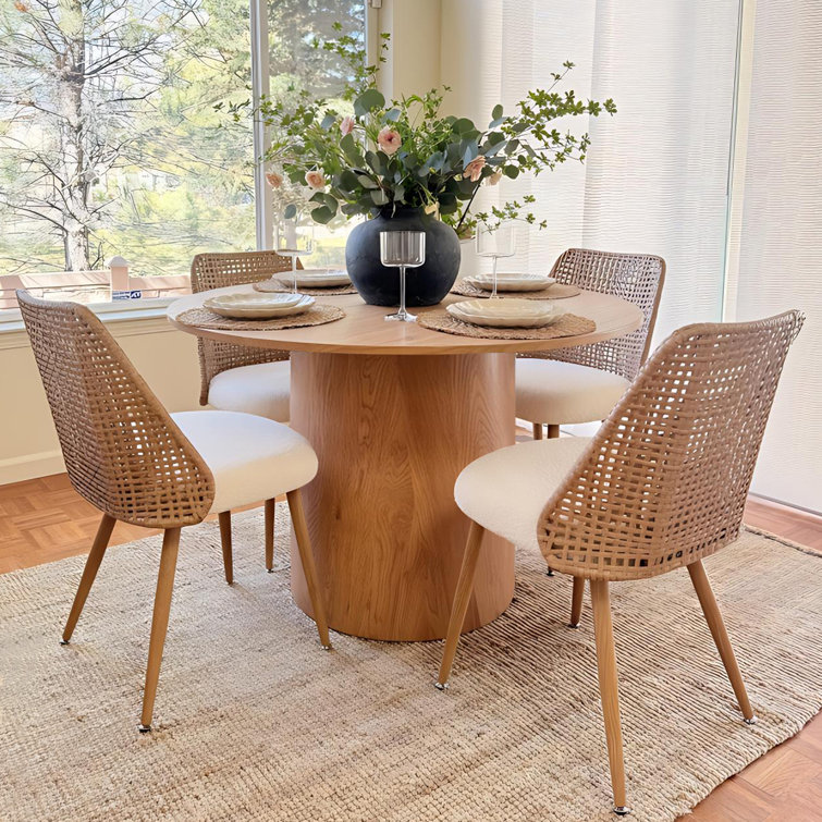 Alexandrina 4-Piece Round Dining Set