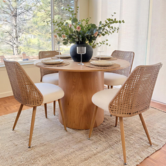 Alexandrina 4-Piece Round Dining Set