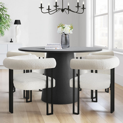 Chealsy 5-Piece Dining Set with Round Table