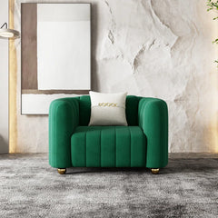 2-Piece Velvet Round Arm Sofa Living Room Set Luxury Sofa Sets