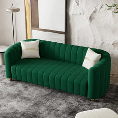 2-Piece Velvet Round Arm Sofa Living Room Set Luxury Sofa Sets
