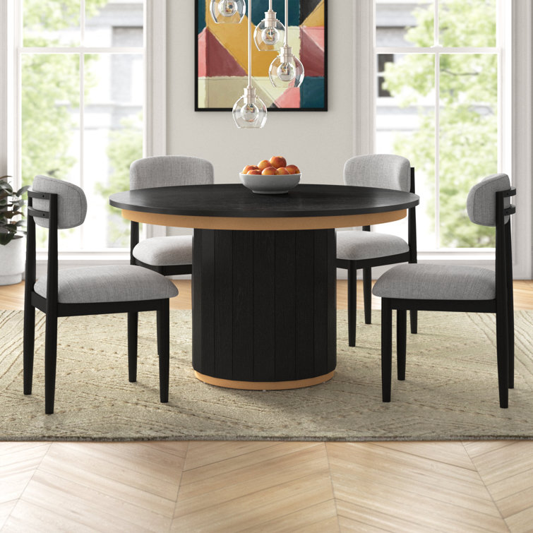 Lixy 4-Piece Modern Dining Set – Round Table