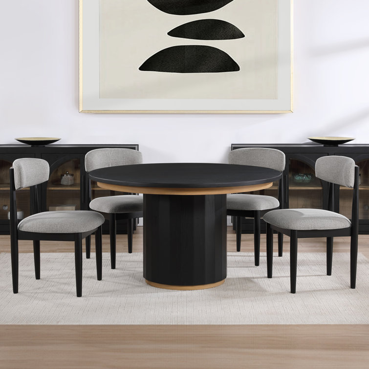 Lixy 4-Piece Modern Dining Set – Round Table