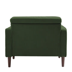 Rivaard 2 Set Modern Wide Armchair Corduroy Accent Chairs - Wooden Bazar