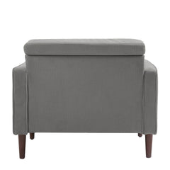 Rivaard 2 Set Modern Wide Armchair Corduroy Accent Chairs - Wooden Bazar