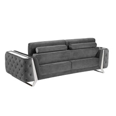 2 - Piece Faux Leather Living Room Set Luxury Sofa Set