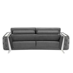 2 - Piece Faux Leather Living Room Set Luxury Sofa Set