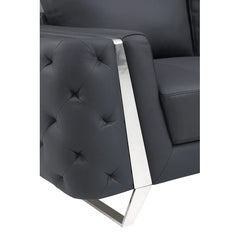 2 - Piece Faux Leather Living Room Set Luxury Sofa Set
