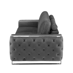2 - Piece Faux Leather Living Room Set Luxury Sofa Set