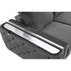 2 - Piece Faux Leather Living Room Set Luxury Sofa Set