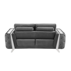 2 - Piece Faux Leather Living Room Set Luxury Sofa Set