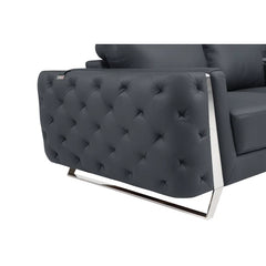 2 - Piece Faux Leather Living Room Set Luxury Sofa Set
