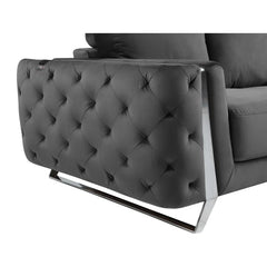 2 - Piece Faux Leather Living Room Set Luxury Sofa Set