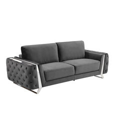 2 - Piece Faux Leather Living Room Set Luxury Sofa Set