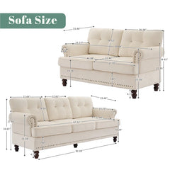 Lark 2 - Piece Living Room Luxury Sofa Set