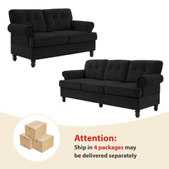 Lark 2 - Piece Living Room Luxury Sofa Set