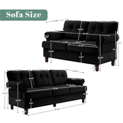 Lark 2 - Piece Living Room Luxury Sofa Set