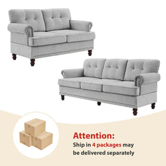 Lark 2 - Piece Living Room Luxury Sofa Set