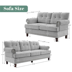 Lark 2 - Piece Living Room Luxury Sofa Set