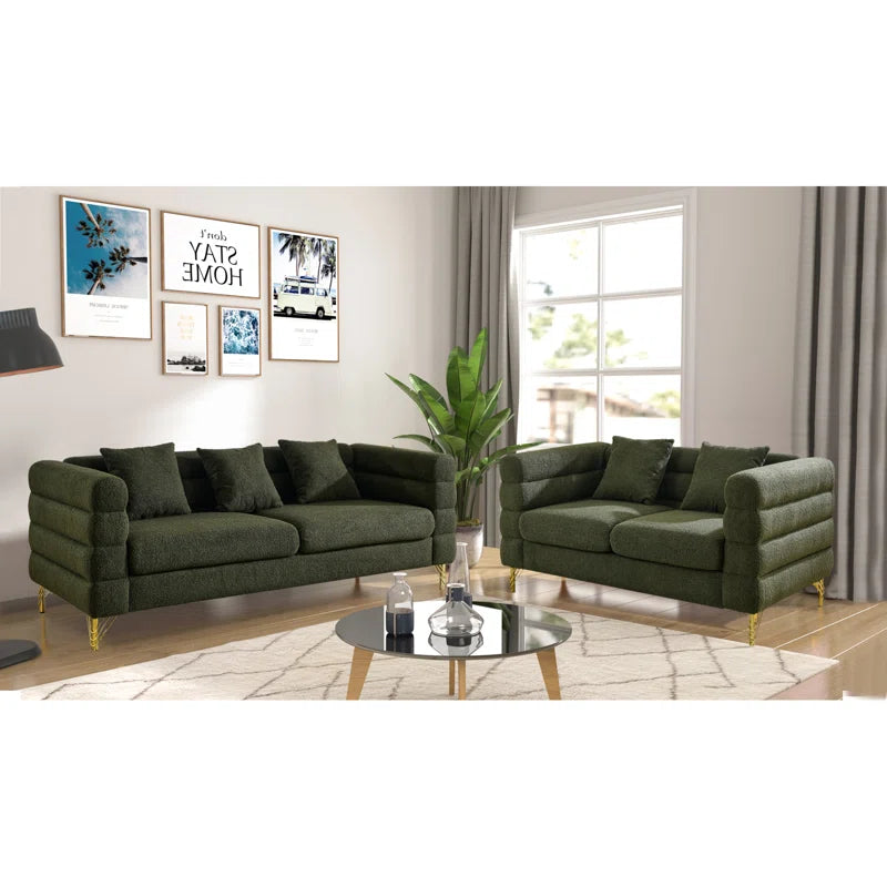 2 - Piece Living Room Set Luxury Sofa Set