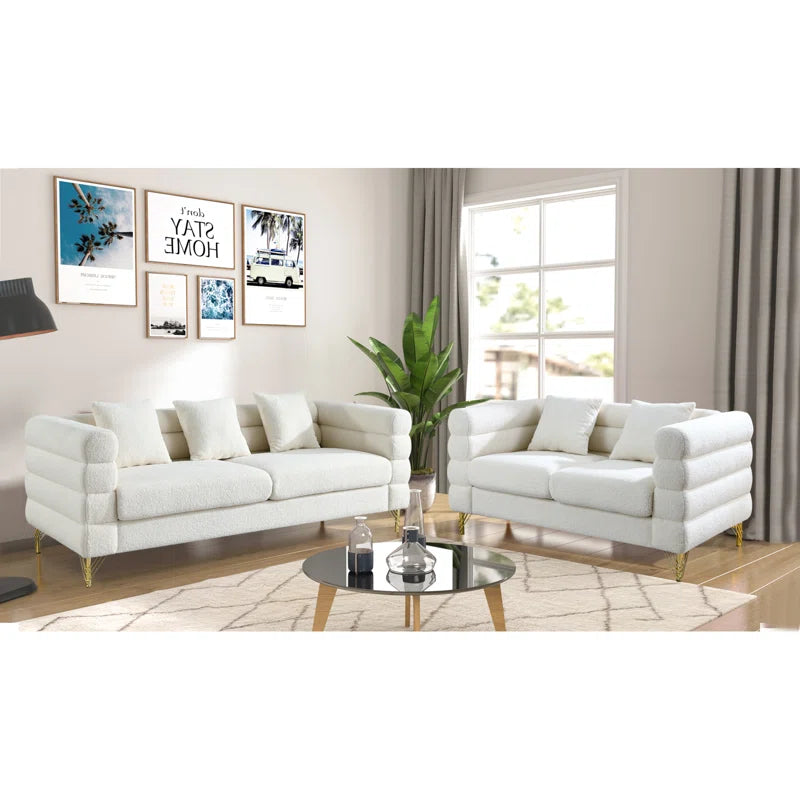 2 - Piece Living Room Set Luxury Sofa Set