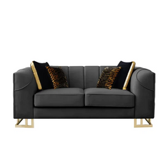 Eveo 3 - Piece Velvet Living Room Luxury Sofa Set