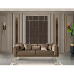 2 - Piece Velvet Living Room Set Luxury Sofa Set