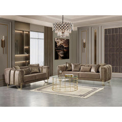 2 - Piece Velvet Living Room Set Luxury Sofa Set