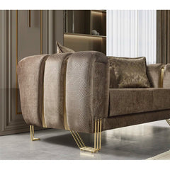 2 - Piece Velvet Living Room Set Luxury Sofa Set