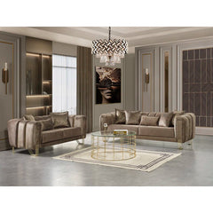 2 - Piece Velvet Living Room Set Luxury Sofa Set