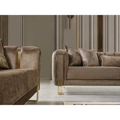 2 - Piece Velvet Living Room Set Luxury Sofa Set