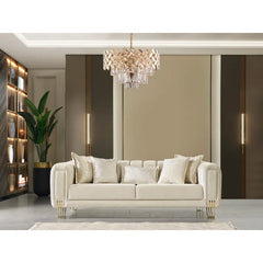 2 - Piece Velvet Living Room Set Luxury Sofa Set