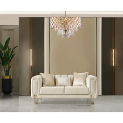 2 - Piece Velvet Living Room Set Luxury Sofa Set