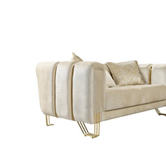 2 - Piece Velvet Living Room Set Luxury Sofa Set