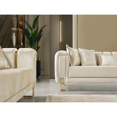 2 - Piece Velvet Living Room Set Luxury Sofa Set