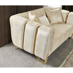 2 - Piece Velvet Living Room Set Luxury Sofa Set