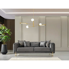 2 - Piece Velvet Living Room Set Luxury Sofa Set