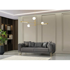 2 - Piece Velvet Living Room Set Luxury Sofa Set
